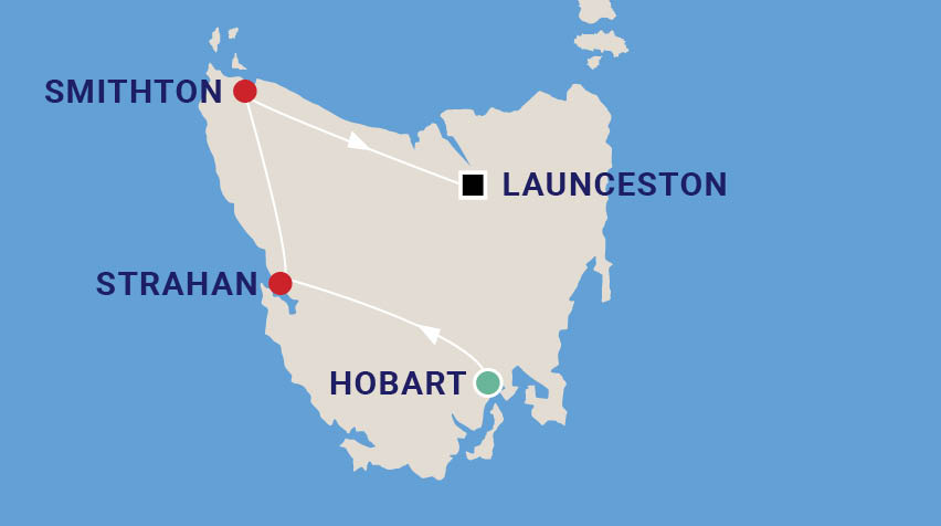 Tasmania Workshop Map