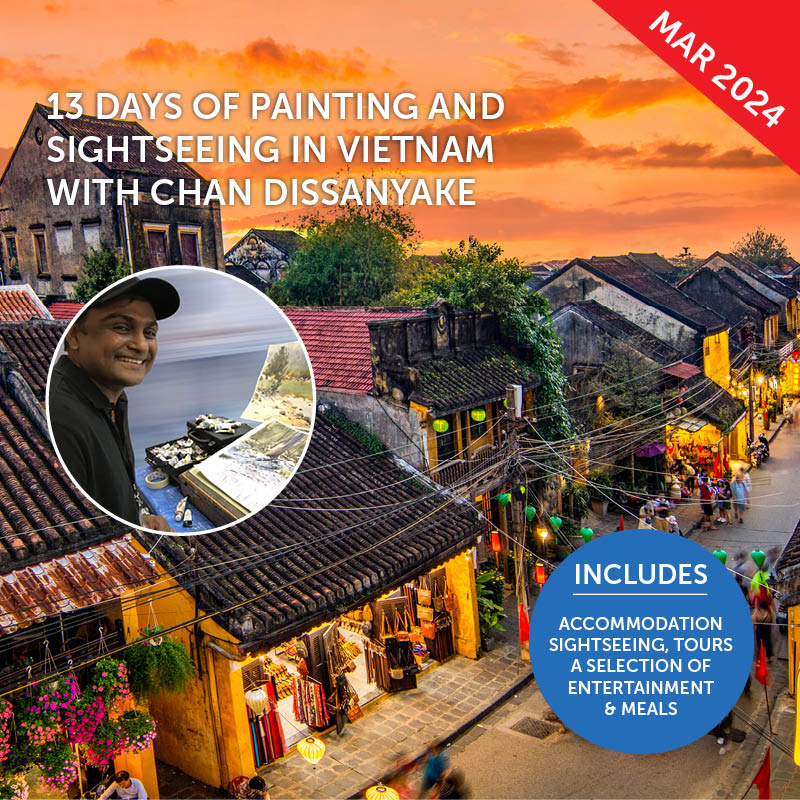 Vietnam Watercolour workshop with Chan Dissanayake