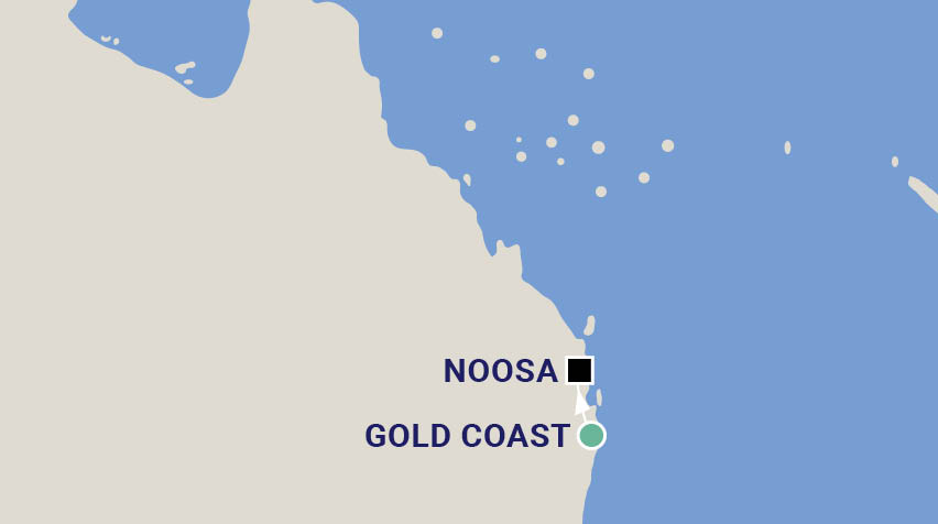 Gold Coast & Noosa with Robyn Collier Map