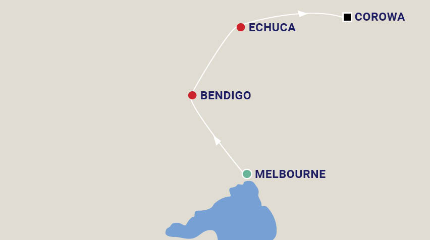 Murray River Painting Workshop with David Taylor Map