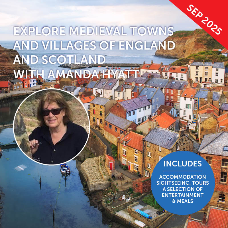 Medieval Towns of England & Scotland Painting Workshop with Amanda Hyatt