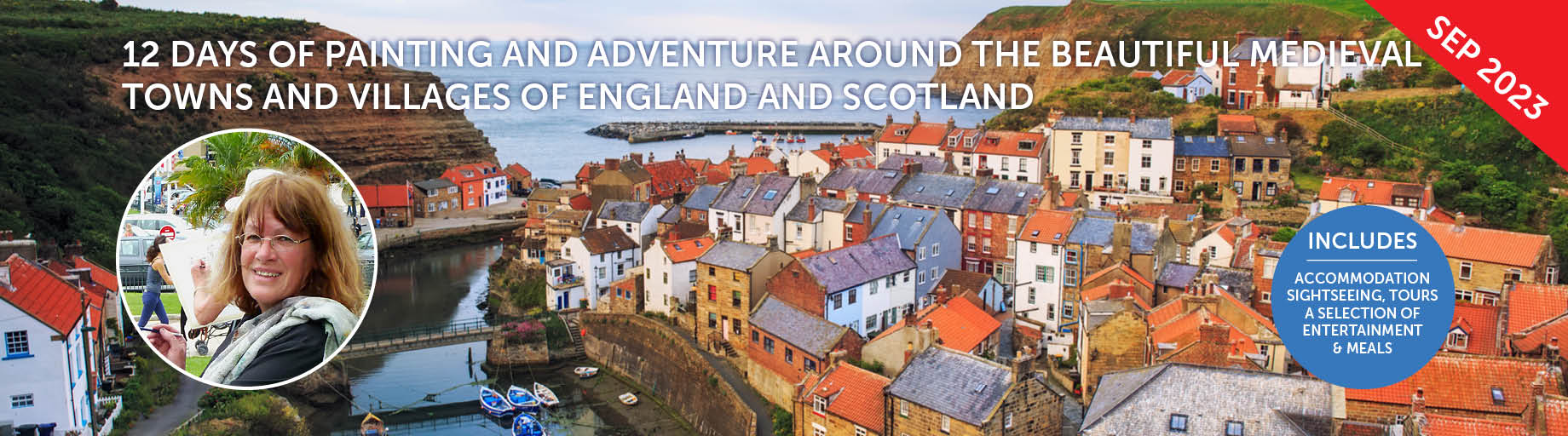 Medieval Towns of England & Scotland Watercolour Workshop with Amanda Hyatt
