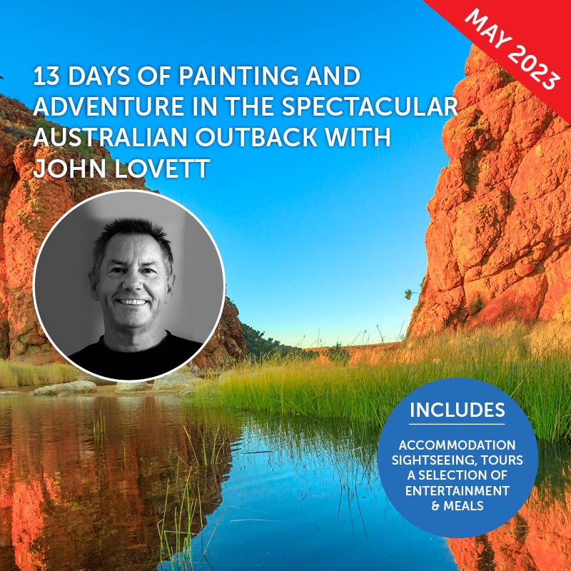 Central Australia Painting Wokrshop with John Lovett